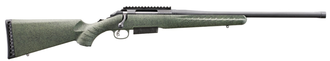 Glenfield Model A, .450 Bushmaster, 20" Threaded Barrel, Black, Moss Green Splatter, 3-rd