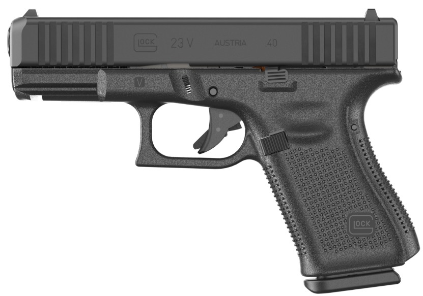 GLOCK 23 V, .40 S&W, 4.02" Barrel, Fixed Sights, Black, (3) 10-rd