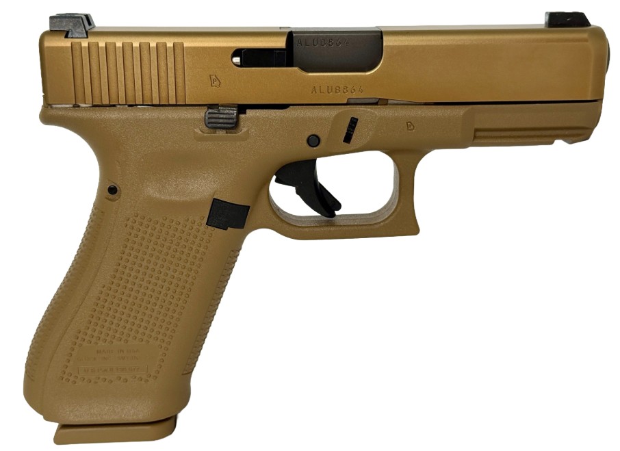 GLOCK 19X V, 9mm, 4.02" Barrel, GLOCK Night Sights, Flat Dark Earth, (1) 17 & (2) 19-rd