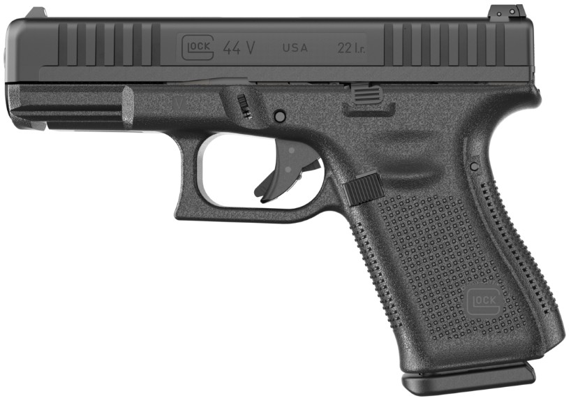 GLOCK 44 V, .22LR, 4.02" Barrel, Adjustable Rear, Black, (2) 10-rd