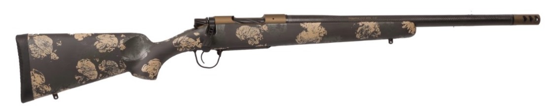 Ridgeline FFT, 7mm-08 Rem,  20" Threaded Barrel, Burnt Bronze, Green & Tan Accents, 4-rd