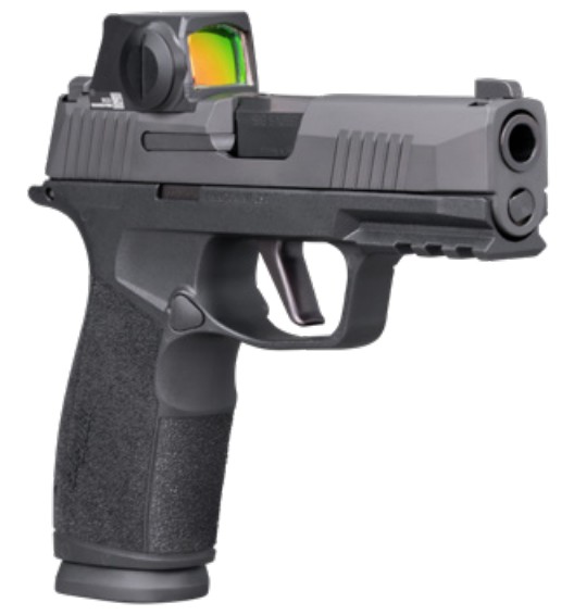 P365X Macro, 9mm, 3.7" Barrel, OR, XRay3 Day/Night, ROMEO-X Sig LOC, Black, (2) 10-rd