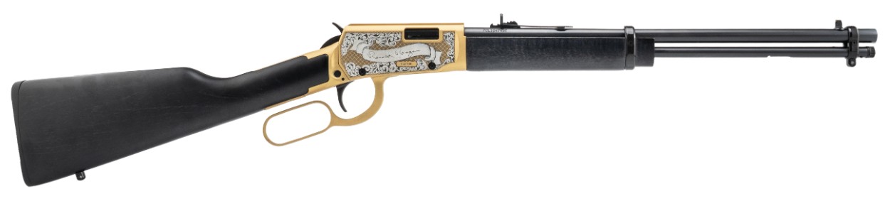 Rio Bravo, .22LR, Ronald Reagan, 18" Barrel, Adjustable Sights, Gold Engraved Receiver, Wood, 15-rd