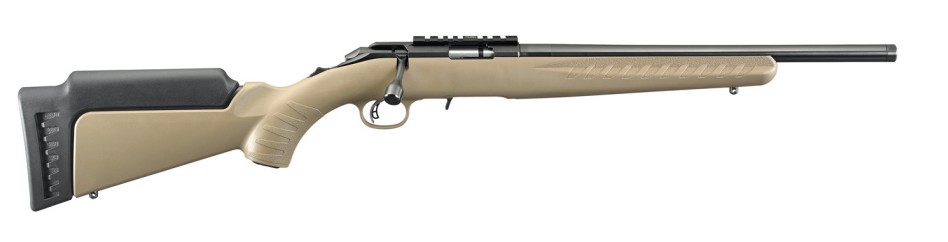 American Rimfire, .22LR, 16" Threaded Barrel, Satin Blued, FDE, 10-rd