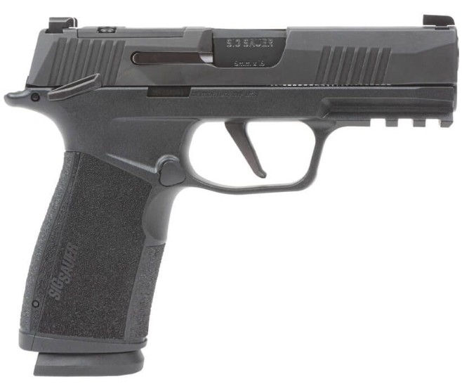 P365X Macro, 9mm, 3.7" Barrel, OR, XRay3 Day/Night, Manual Safety, Black, (2) 10-rd, MA Compliant
