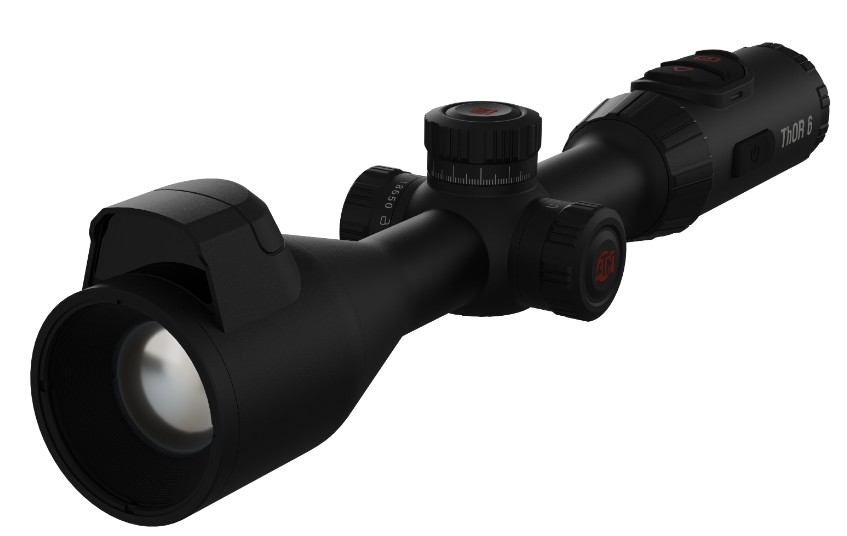 ThOR 6 Elite Thermal Rifle Scope w/Laser Range Finder, 2-16x, 640x512, Smart Phone App, Black