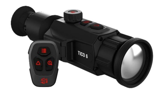 TICO 6, Thermal Clip-On, 384x288, 35mm, QD Mount, Smart Phone App, Black