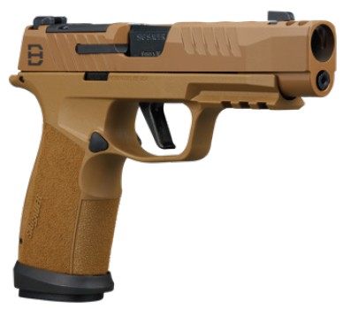 P365-DH3 Full Size, 9mm, 3.7" Barrel, OR, XRay3 Day/Night, Coyote, (1) 17-rd & (2) 21-rd
