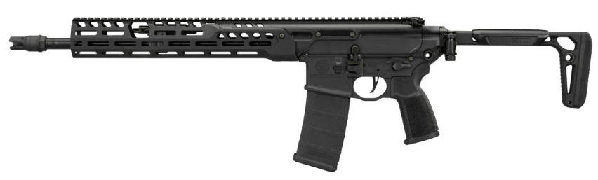 MCX Spear-LT, 5.56, 16" Barrel, Sig QD Suppressor-Ready Flash Hider, Black, 30-rd