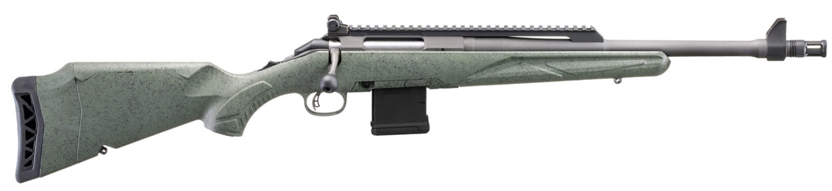 American Rifle Gen II Scout, 5.56 NATO, 16.1" TB, Cobalt, Leaf Green, Splatter, 10-rd