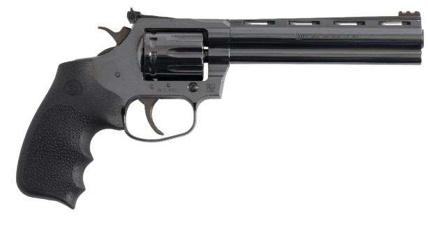 King Cobra, .22LR, 6", FO Front, Blued, Black Hogue Grips, 10-rd