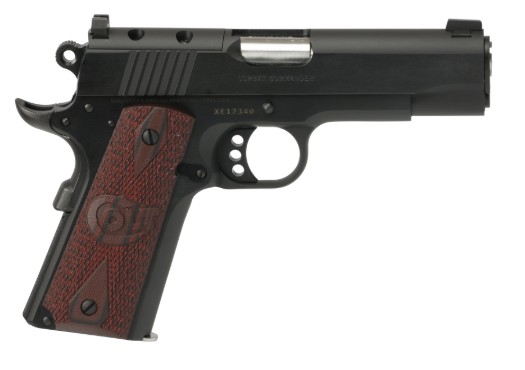 Combat Commander, .45 ACP, 4.25" Barrel, OR, Blued, Brown, G10 Grips, 8-rd