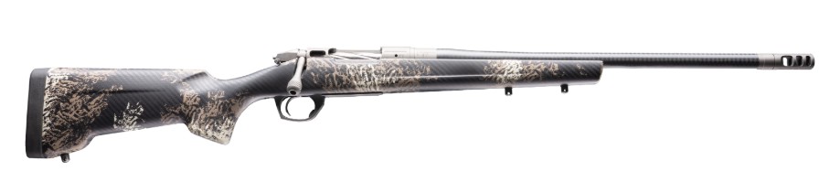 Cima Pro, 6.5 PRC, 20" CF Threaded Barrel, CF Stock, Brown & Tan Sponge, 3-rd