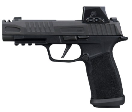 P365 FUSE FS, 9mm, 3.7" Barrel, Comp Slide, Romeo-X Sig-LOC Black, (1)17-rd & (2)21-rd
