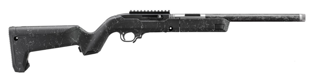 10/22 Takedown CF, .22LR, 16.1" TB w/CF Sleeve, BX-Trigger, Black/White Speckle, 10-rd