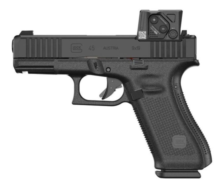 GLOCK 45 Gen 6, 9mm, 4.02" Barrel, ORS, Aimpoint COA, Black, (3) 10-rd
