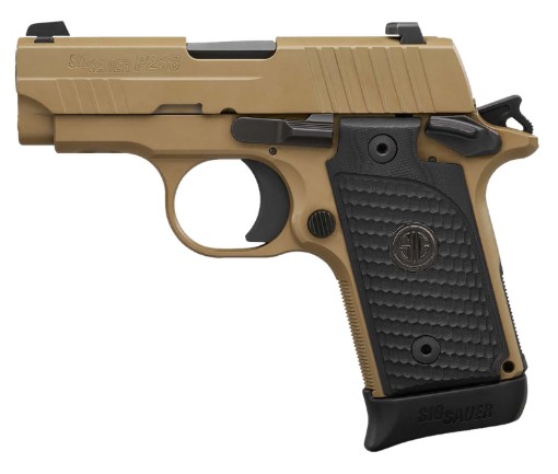 P238 Micro Comp Emperor Scorpion, .380 ACP, 2.7" Barrel, FDE, Black, (1) 6-rd & (1) 7-rd