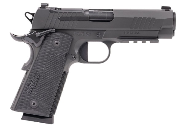 1911X-Carry,  .45 ACP, 4.25" Barrel, OR, G10, Black, (2) 8-rd