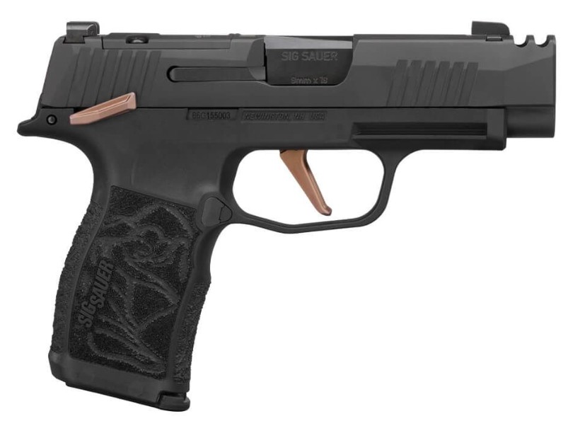 P365XL Rose, 9mm, 3.1", OR, XRay3 Day/Night, Rose Gold, Black, (2) 10-rd CA Compliant