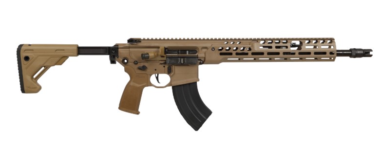 MCX, 7.62x39mm, 16" Threaded Barrel, M-LOK, Tele Stock, OR, FDE, 28-rd