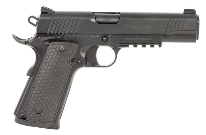 MC1911S Untouchable, .45 ACP, 5" Barrel, Fixed Sights, Accessory Rail, Black, 8-rd