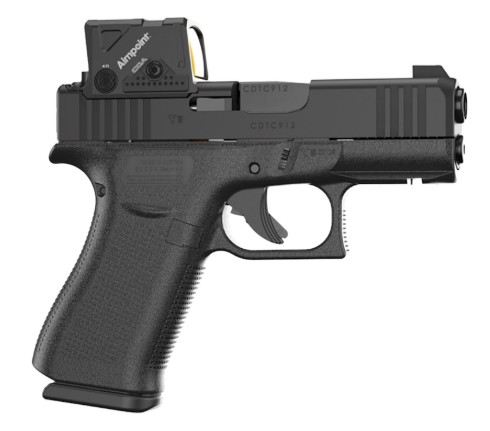 GLOCK 43X MOS8, 9mm, 3.41", OR, Aimpoint COA, Black, 15-rd