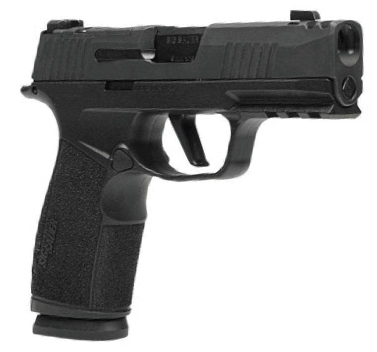 P365X Macro, 9mm, 3.1", Compensated Slide, MS, Blk, (2) 17-rd