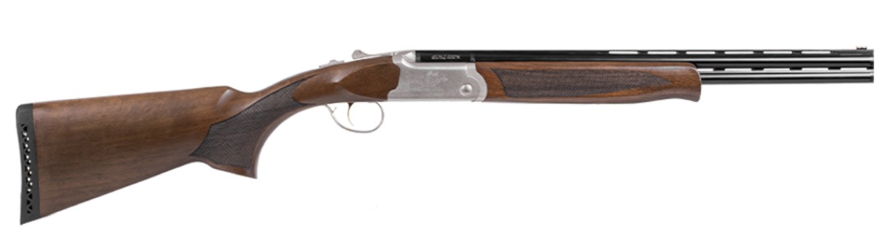 Balikli Blue Label O/U Youth, .410 Gauge, 18.5" VR, FO, Engraved, Black, Walnut, 2-rd