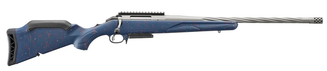 American Rifle USA 250th Anniversary, .308 Win, 20" SFB, Grey, Liberty Blue w/Splatter, 3-rd