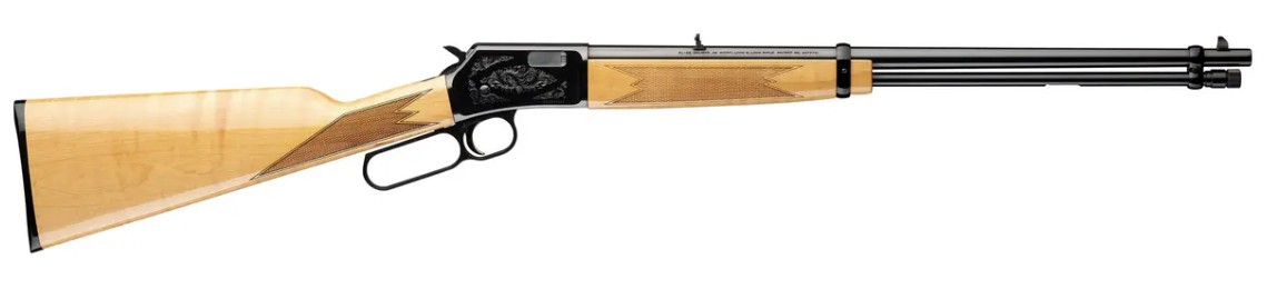 BL-22, .22LR, 20" Barrel, OR, Eng, Blued, Maple, 15-rd