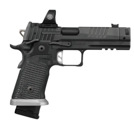 P211 GTO, 9mm, 4.4" w/MACH3D Compensator, Romeo3 Pro, Black, (2)21rd & (1)23rd