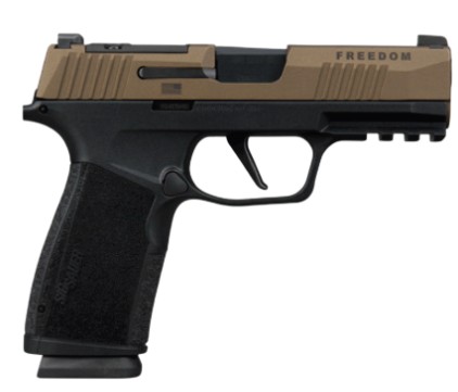 P365X Macro Freedom, 9mm, 3.7", SIG-LOC OR, 2-Tone, Bronze, Black, (2) 17-rd