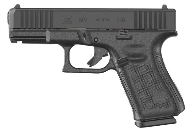 GLOCK 19 V, 9mm, 4.02", FS, Black, (3) 15-rd