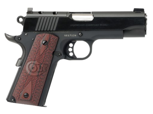 Light Weight Commander, 9mm, 4.25", OR, Blued, Black Cherry G10 Grips, 9-rd