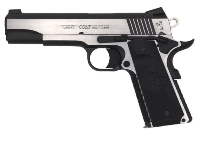 Combat Elite Government, 9mm, 5", OR, Two Tone, Black G10 Grips, 9-rd