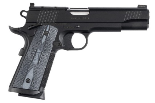 CCU Government, 9mm, 5", OR, Black, Grey G10 Grips, 9-rd