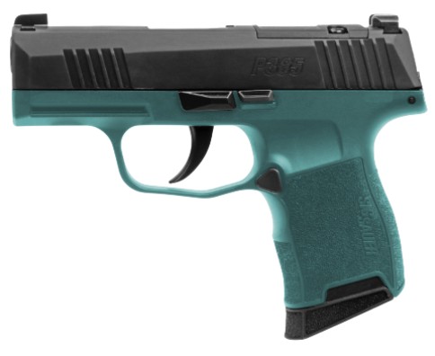 P365 Bama Breeze, 3.1", OR, XRAY3, Black, Teal, (2) 10-rd
