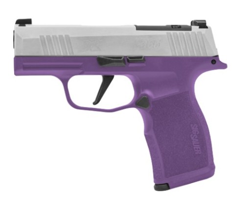 P365 Purle Rain, 3.1" OR, XRAY3, Stainless, Purple, (2) 12-rd