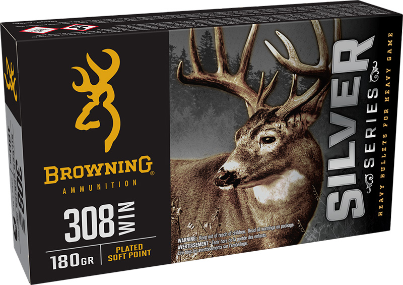 Silver Series, .308 Win, 180 Grain, Plated Soft Point, 20/Box