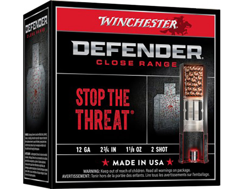 Defender, 12 Gauge, 2.75" 1 1/8 oz, #2 Shot, 25/box