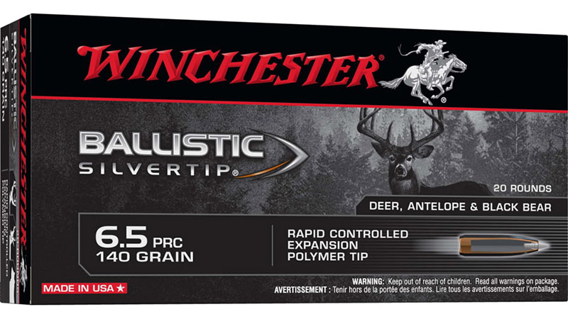 Ballistic Silvertip, 6.5 PRC, 140 Grain, Expansion PT, 20/Box