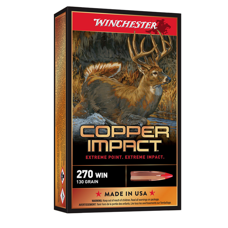 Copper Impact, .270 Win, 130 Grain, Lead Free, 20/Box