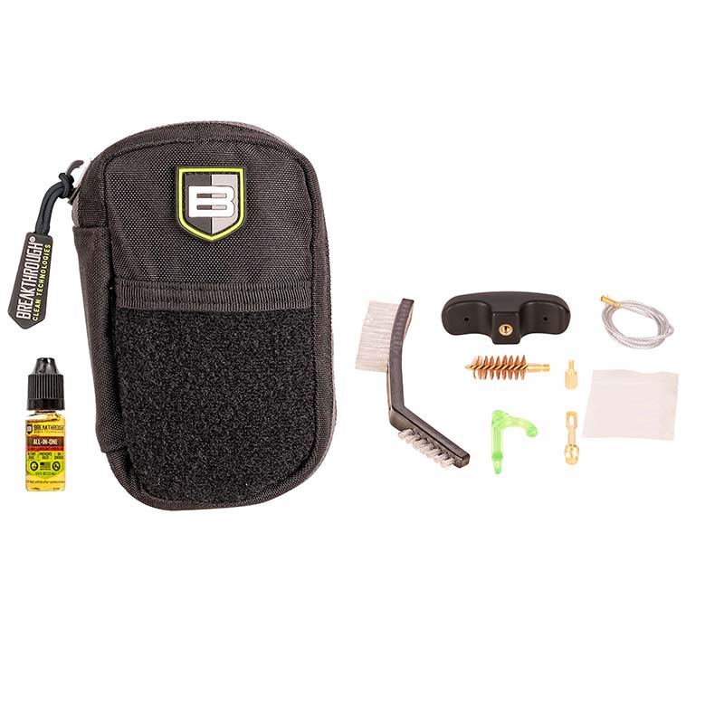 Badge Series Pull-Through Cleaning Kit w/ Molle Pouch, 12 Gauge