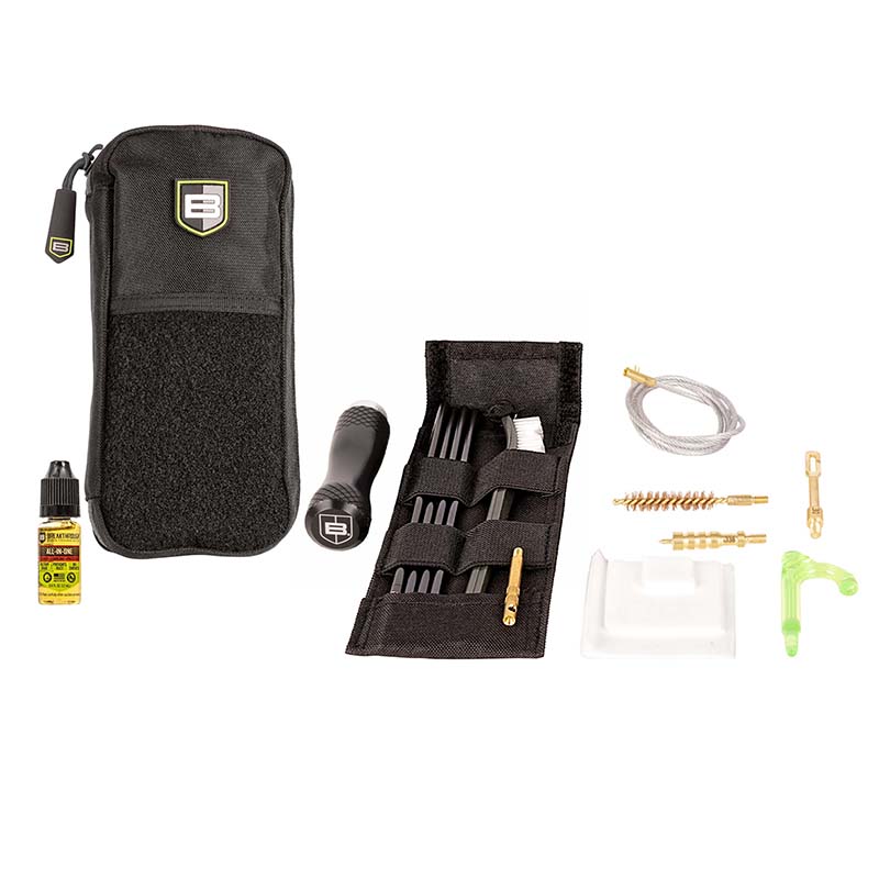 Badge Series Rod & Pull-Through Cleaning Kit w/ Molle Pouch, .338 Caliber