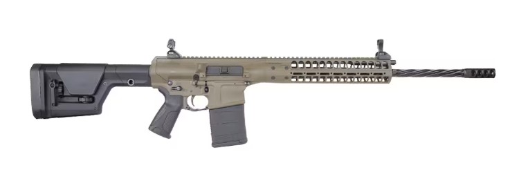 REPR MKII, 7.62 NATO, 20" Spiral Fluted, Magpul PRS, Side Charge, Patriot Brown, 20-rd