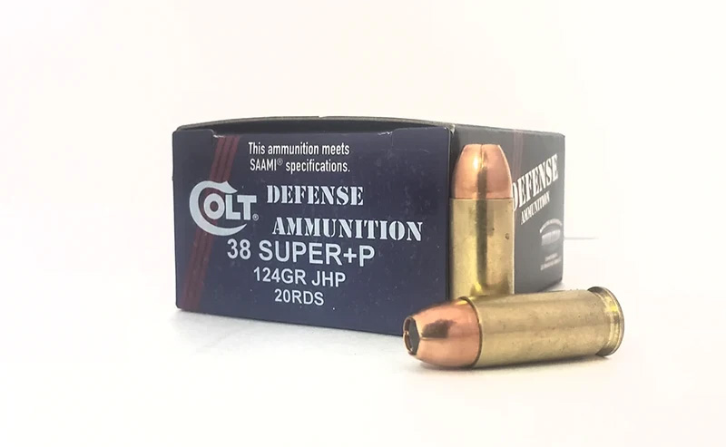 Colt Defense, .38 Super+P, 124 Grain, JHP, 20/box