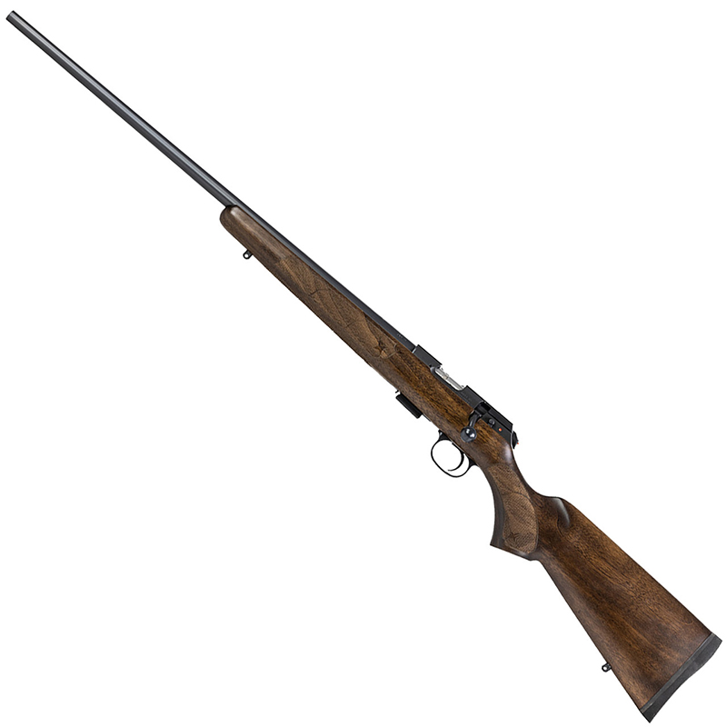 CZ 457 American Left Hand, .22WMR, 24.8" Barrel, Blued, Walnut, 5-rd