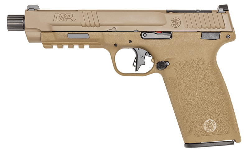 M&P 5.7, 5.7x28mm, 5" Barrel, White Dot, FDE, (2) 22-rd