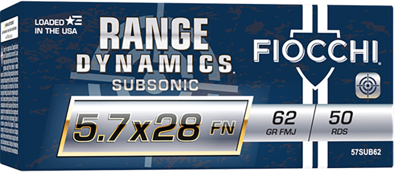 Range Dynamics, 5.7x28 FN, 62 Grain, FMJ, 50/Box