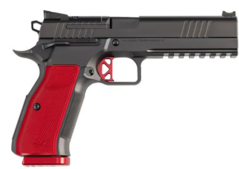 Dan W DWX, 9mm, 5" Barrel, Optics Ready Rail, Black/Red, 10-rd